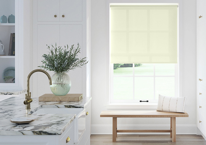 Roma, Natural - Motorised Roller Blind - Image 3